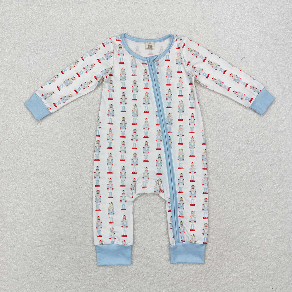 Sibling Baby Infant Boys Christmas Dachshund Dogs Milk Cartoon Zip Rompers