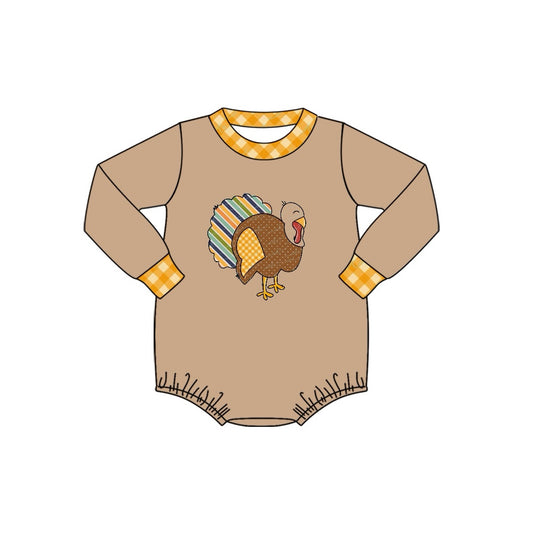 Baby Infant Boys Thanksgiving Turkey Rompers preorder