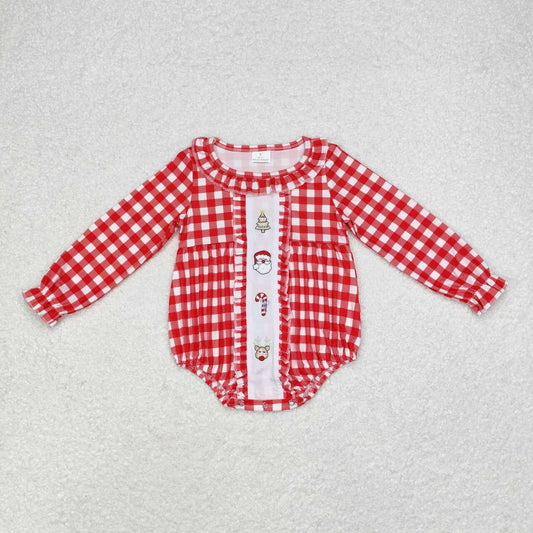 USA Shop Baby Infant Girls Christmas Santa Tree Long Sleeve Rompers