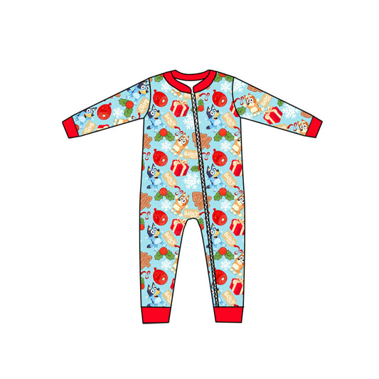 Baby Infant Boys Christmas Dog Gifts Long Sleeve Rompers preorder