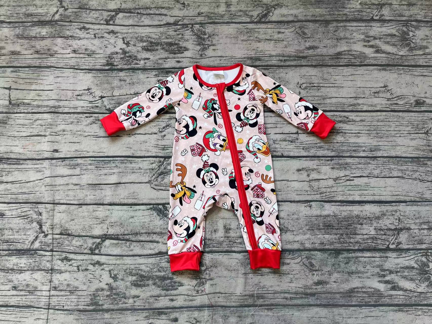 Baby Infant Boys Christmas Cartoon Deer Long Sleeve Rompers