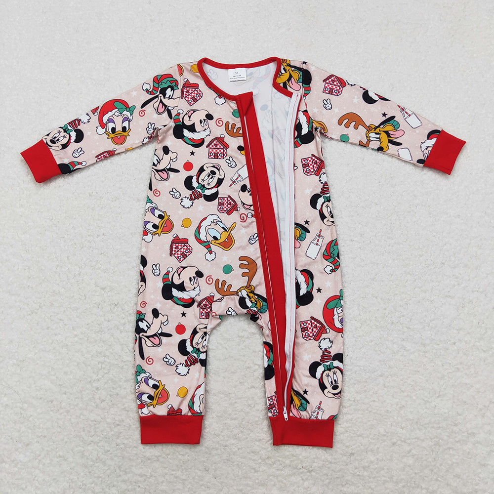 Baby Infant Boys Christmas Cartoon Deer Long Sleeve Rompers