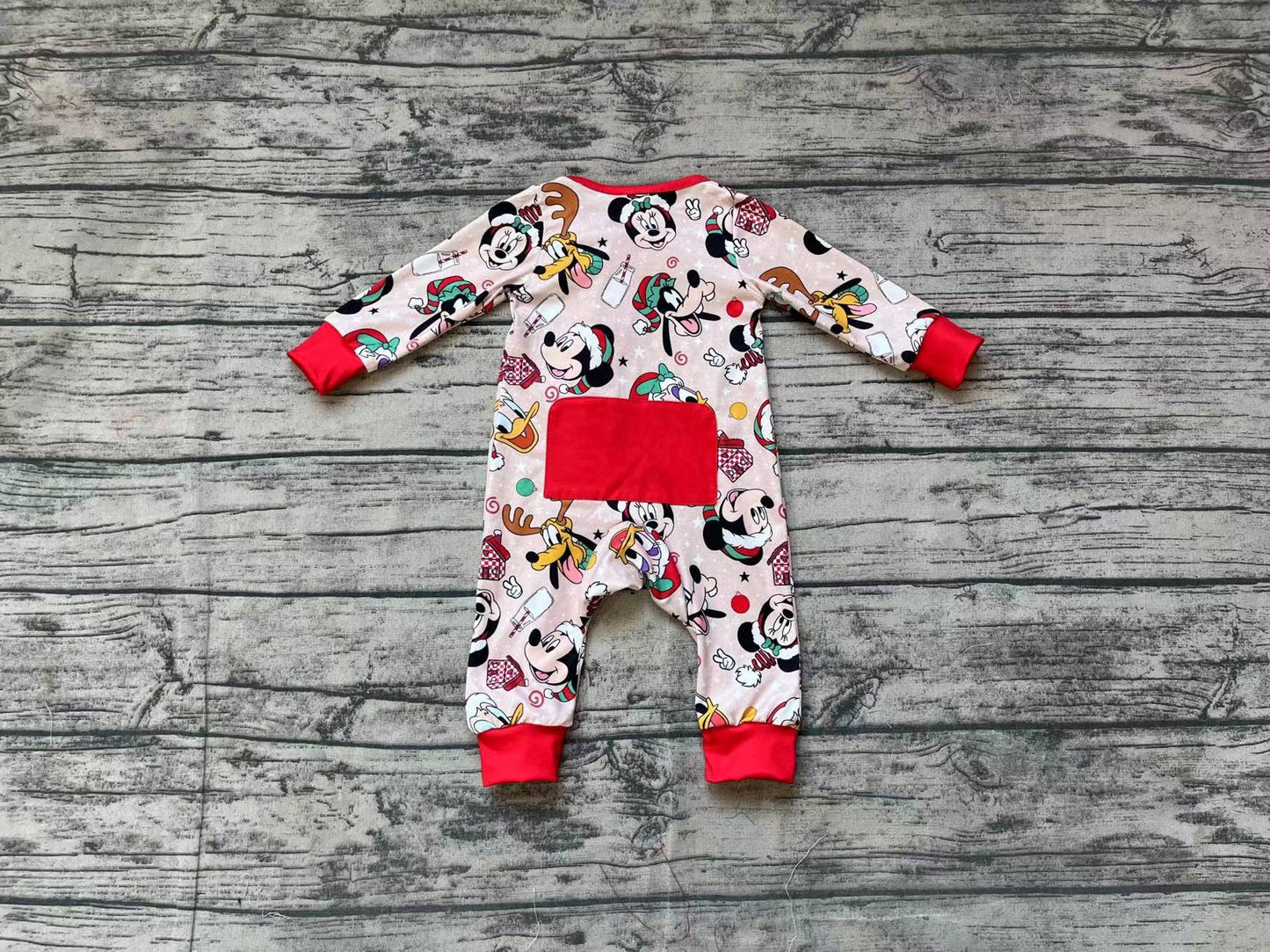 Baby Infant Boys Christmas Cartoon Deer Long Sleeve Rompers