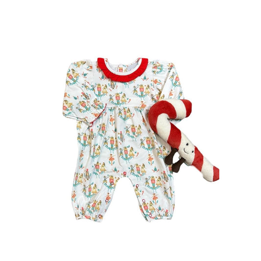 Baby Infant Girls Christmas Soldier Long Sleeve Rompers preorder