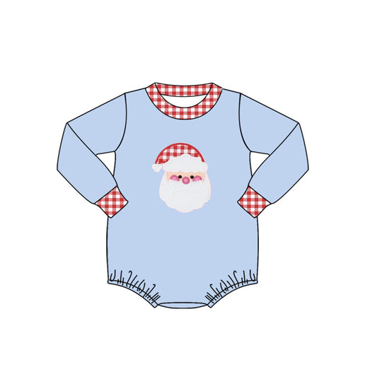 Baby Infant Boys Christmas Santa Long Sleeve Rompers preorder