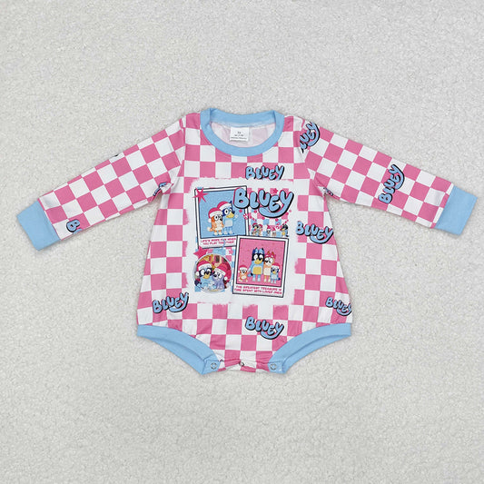 Baby Infant Girls Christmas Dog Long Sleeve Rompers