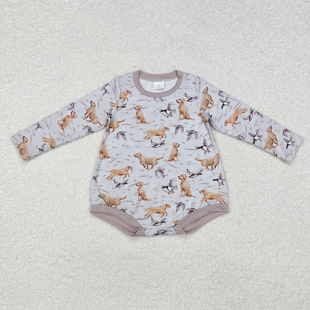 Baby Infant Boys Southern Dog Hunting Rompers