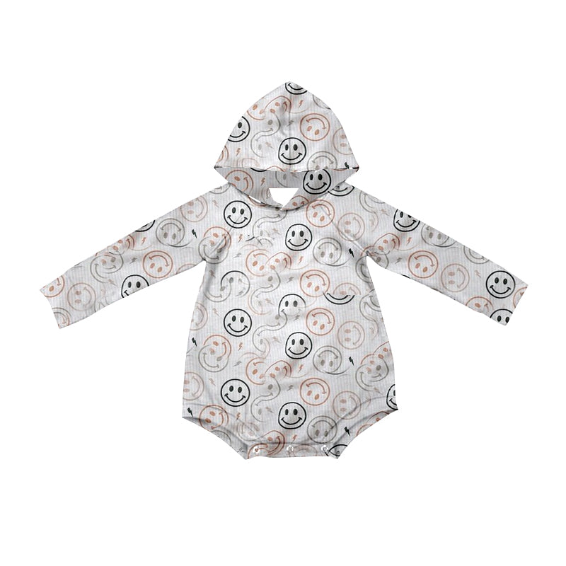 Baby Infant Boys Smile Hooded Rompers preorder