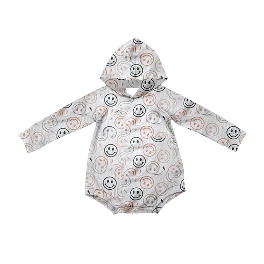 Baby Infant Boys Smile Hooded Rompers preorder