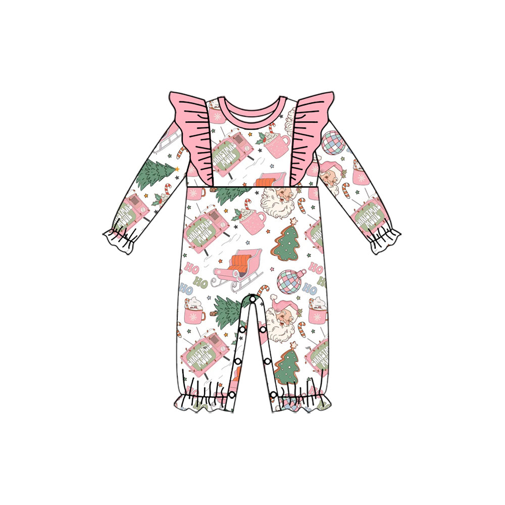 Baby Infant Girls Pink Christmas Movie Rompers preorder