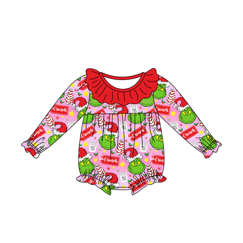 Baby Infant Girls Frog Pink Cake Christmas Rompers preorder