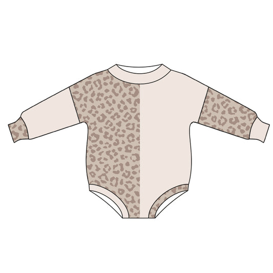 Baby Infant Girls Leopard Long Sleeve Rompers preorder