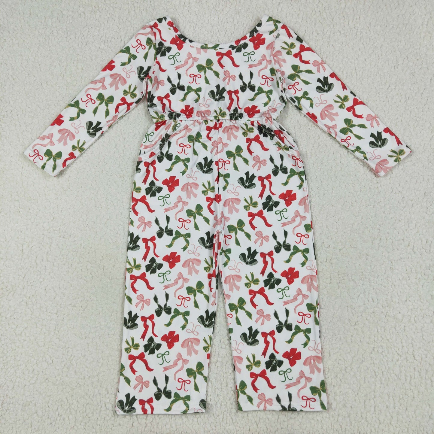 Sibling Baby Girls Long Sleeve Fall Floral Pockets Pants Jumpsuits