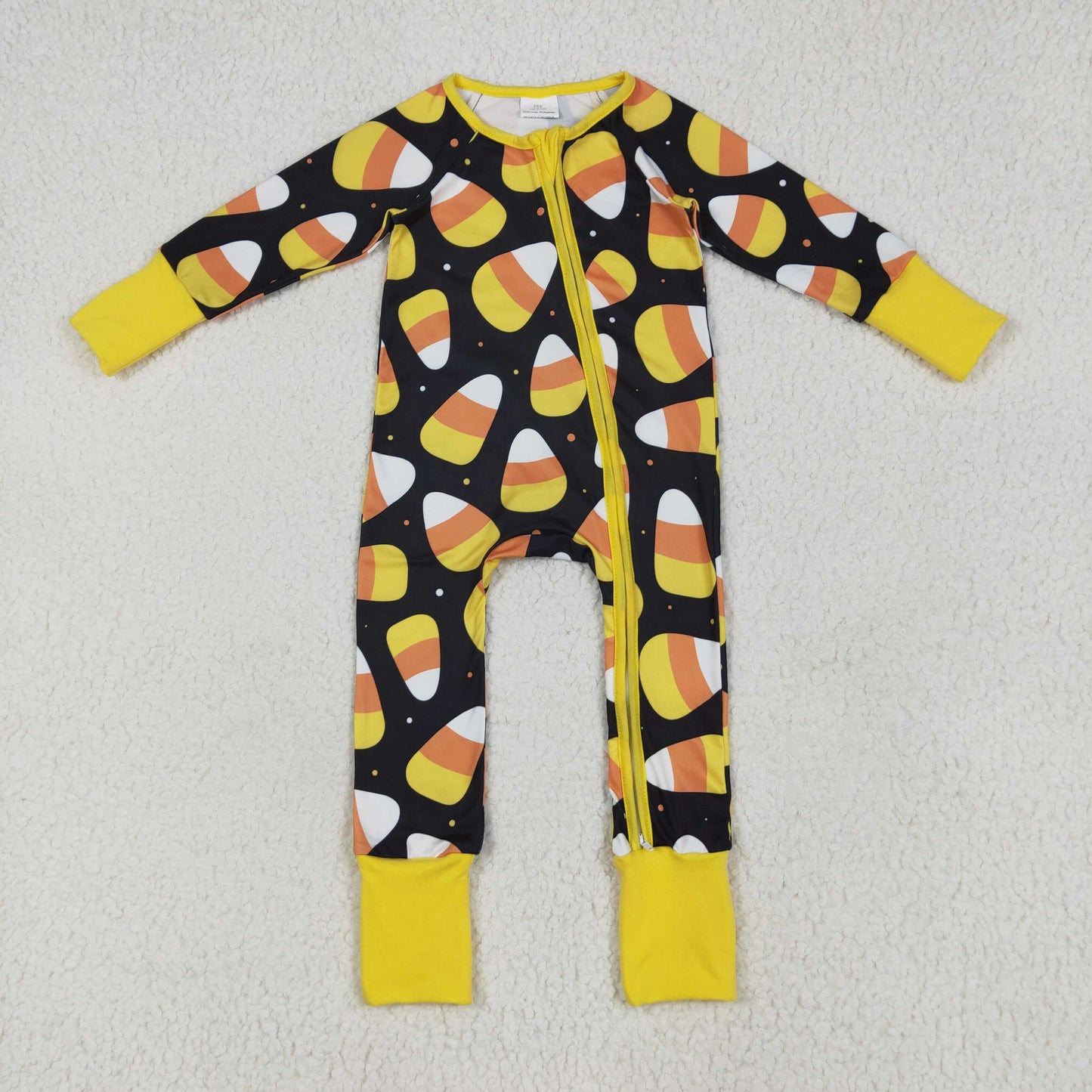 Sibling Baby Kids Ghost Pumpkins Bats Halloween Two Way Zip Convertible Rompers