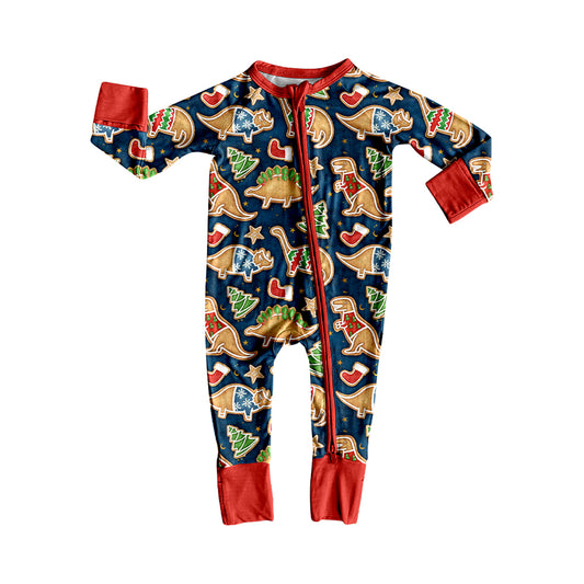 Baby Boys Long Sleeves Trees Dinosaurs Zipper Pant Rompers Preorder