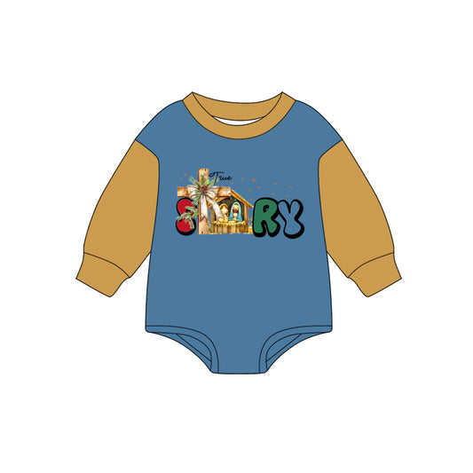 Baby Boys Long Sleeves True Story Rompers Preorder