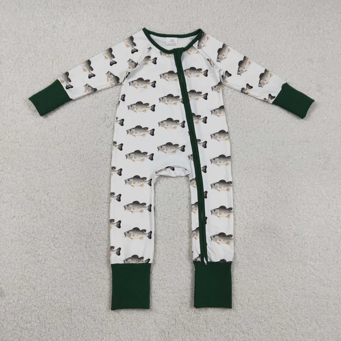 Baby Boys Fishing Hunting Two Way Zip Convertible Rompers