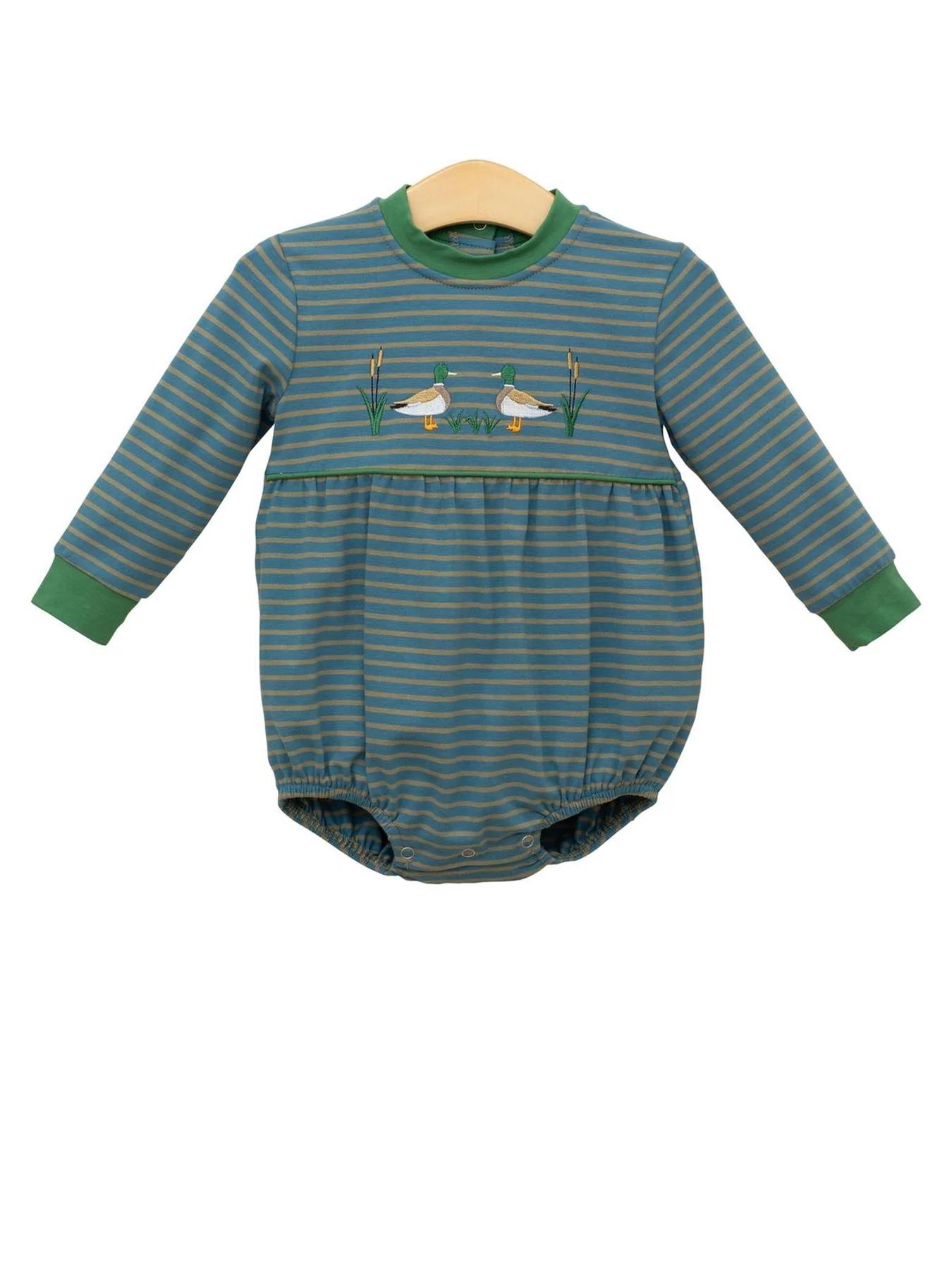 Baby Boys Stripe Ducks Rompers Preorder