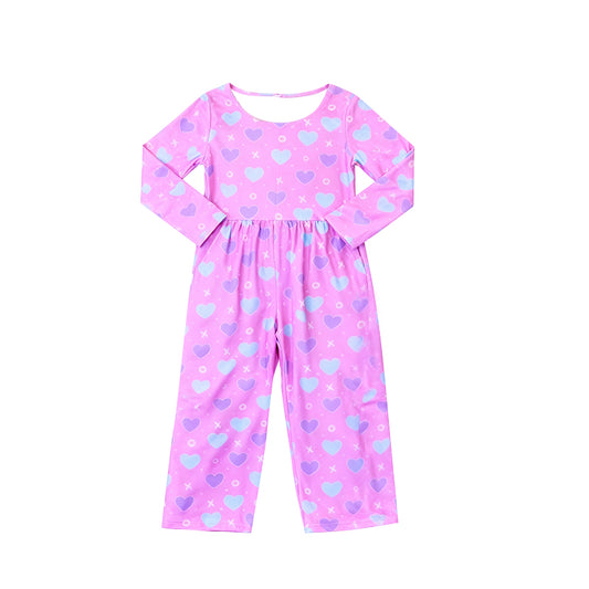 Baby Girls Hearts XOXO Valentines Pockets Jumpsuits Preorder