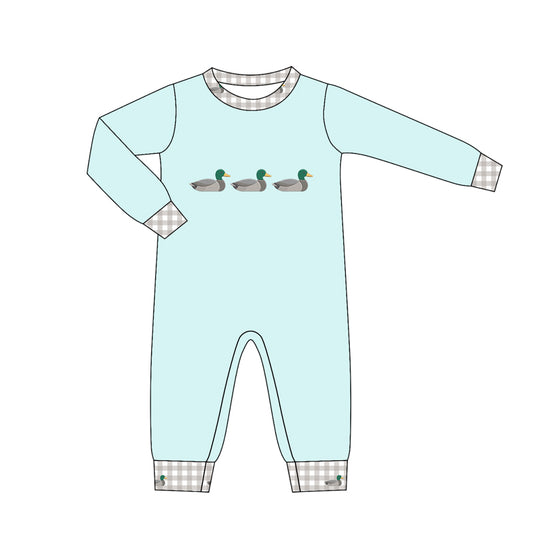 Baby Boys Long Sleeve Ducks Hunting Rompers Preorder