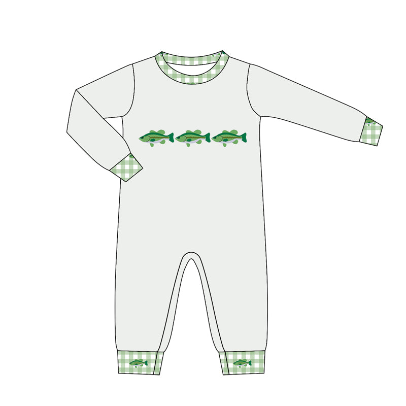 Baby Boys Long Sleeve Fishes Hunting Rompers Preorder