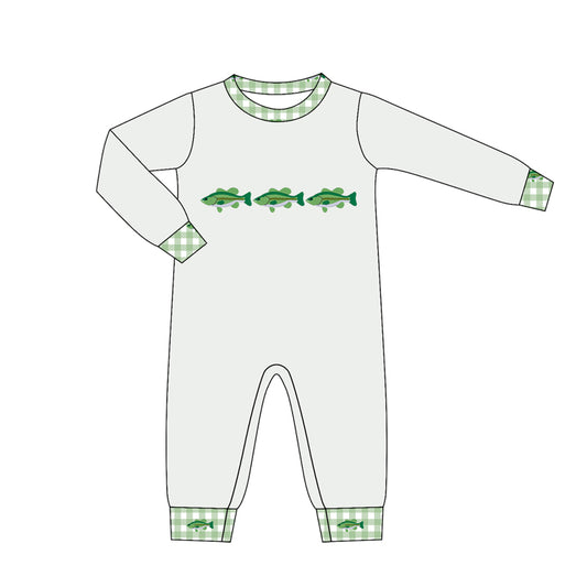 Baby Boys Long Sleeve Fishes Hunting Rompers Preorder