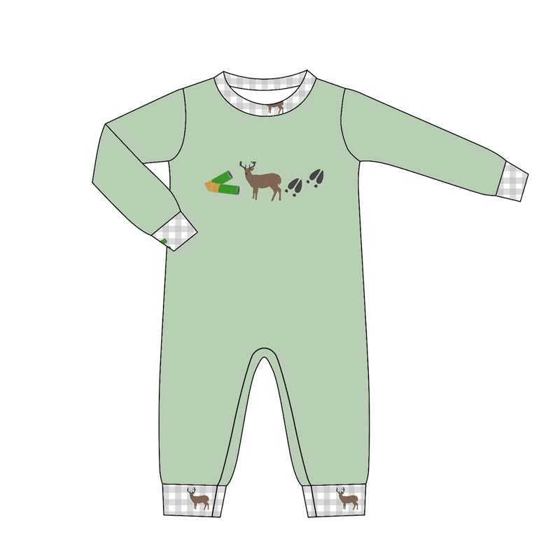 Baby Boys Long Sleeve Deer Hunting Rompers Preorder