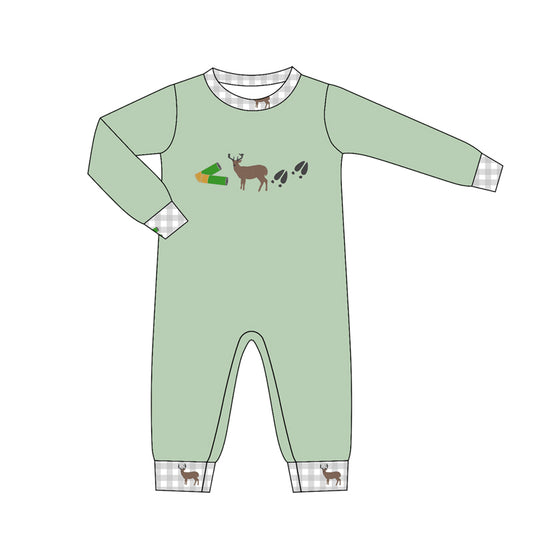 Baby Boys Long Sleeve Deer Hunting Rompers Preorder