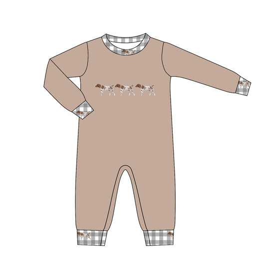 Baby Boys Long Sleeve Dogs Hunting Rompers Preorder