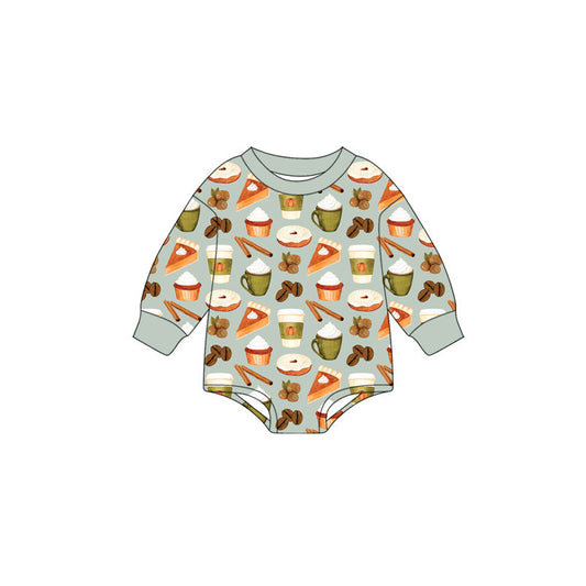 Baby Boys Long Sleeve Cakes Food Rompers Preorder