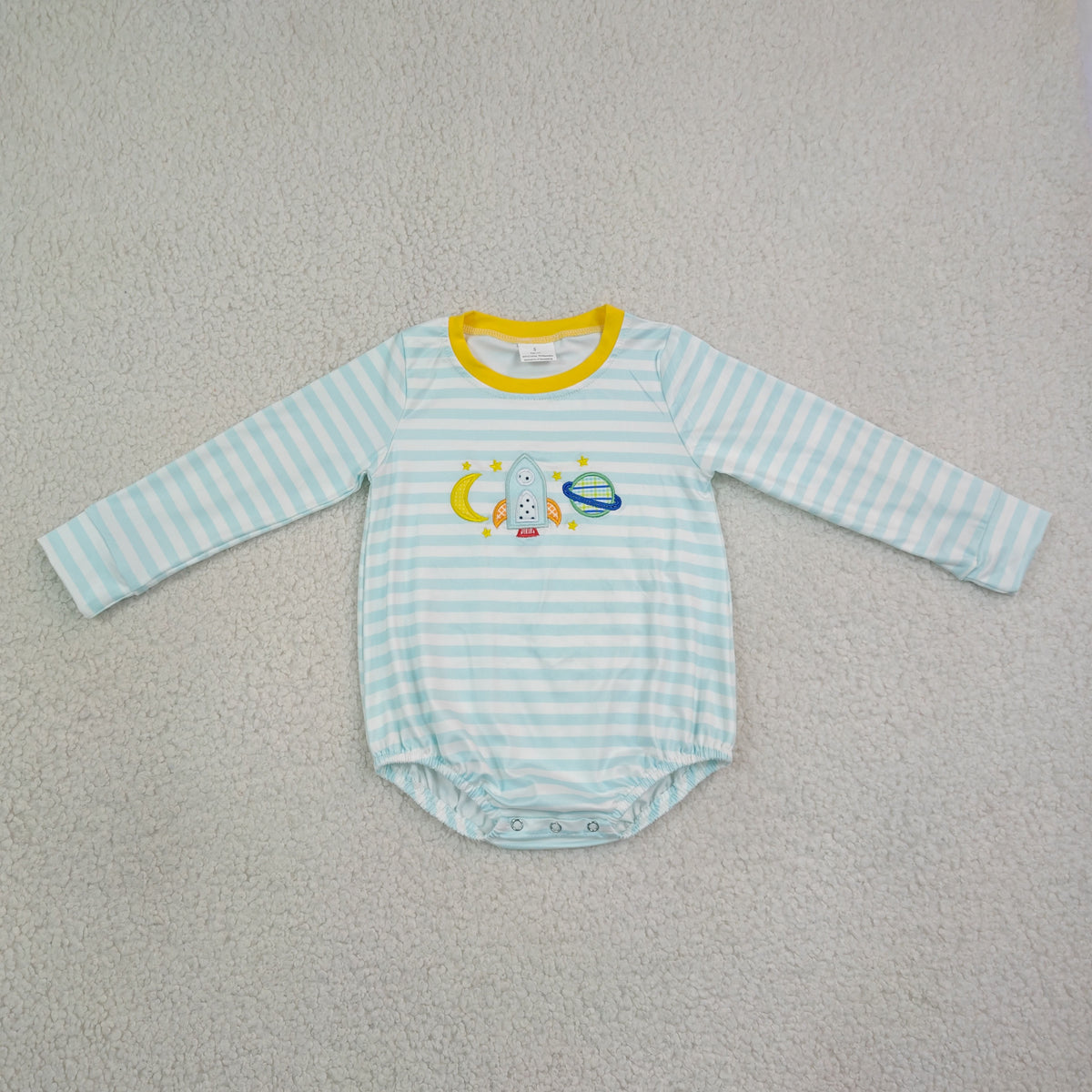 Sibling Baby Boys Girls Long Sleeves Embroidery Ducks Turkey Bows Fall Rompers