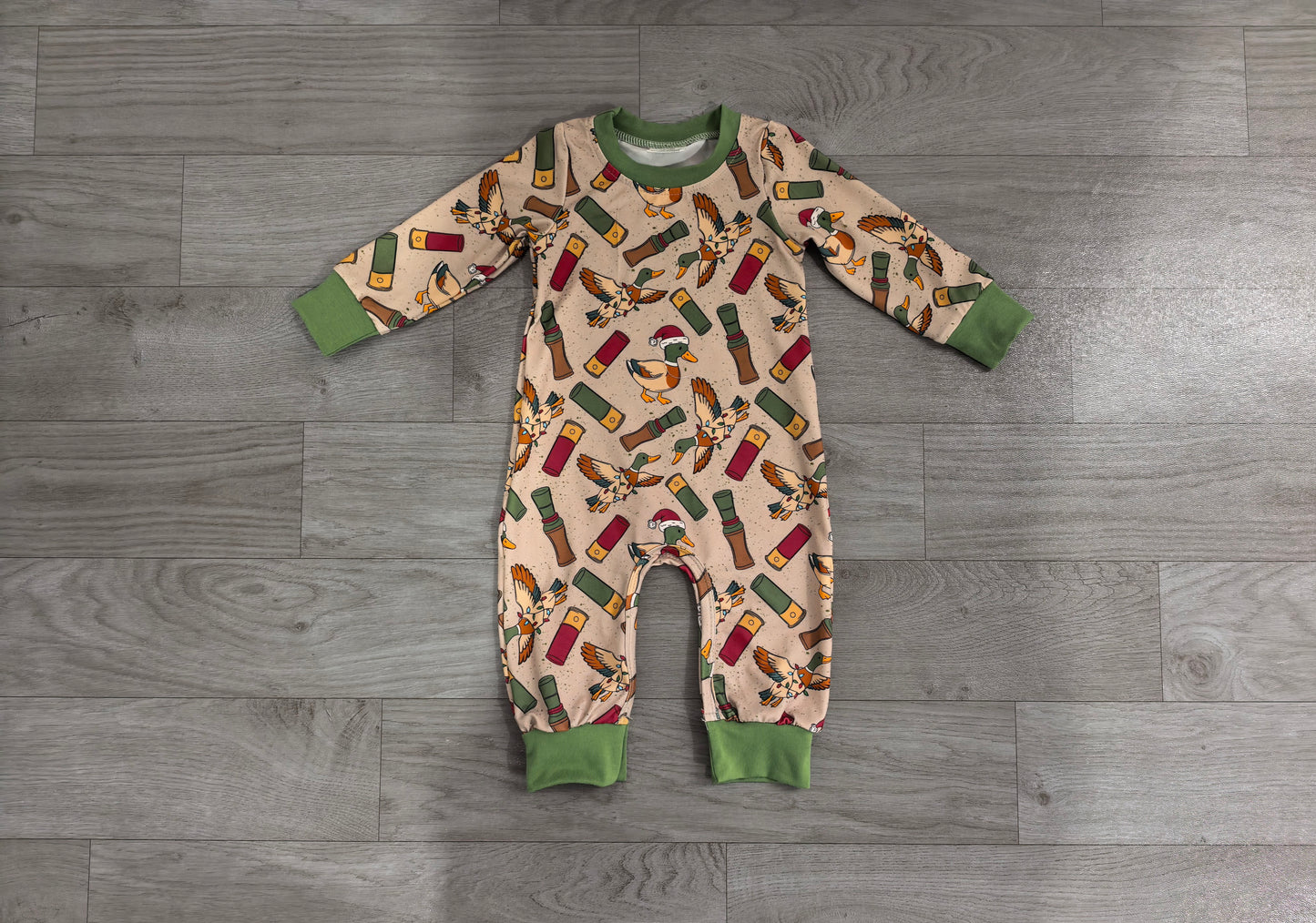 Baby Boys Hat Ducks Calls Christmas Pant Rompers Preorder