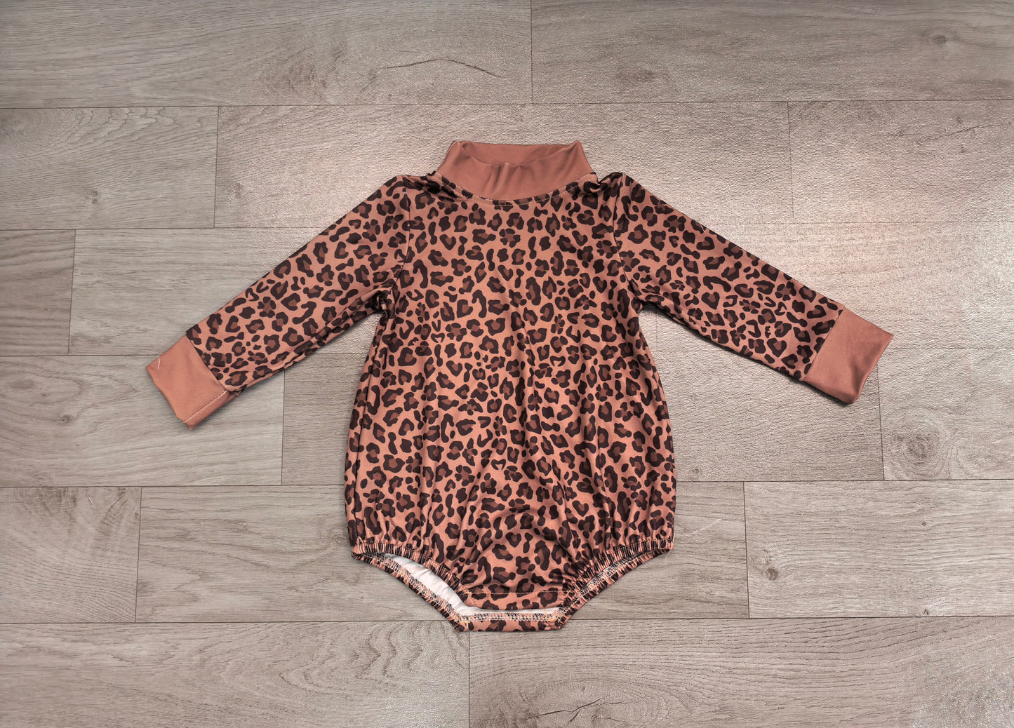 Preorder Baby Boys Long Sleeve Brown Brown Rompers
