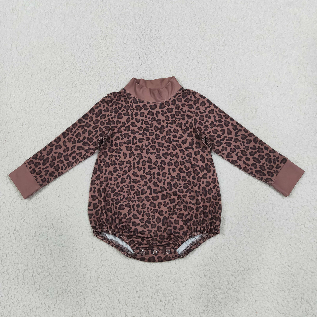 Sibling Baby Boys Girls Long Sleeve Leaves Camo Choker Rompers