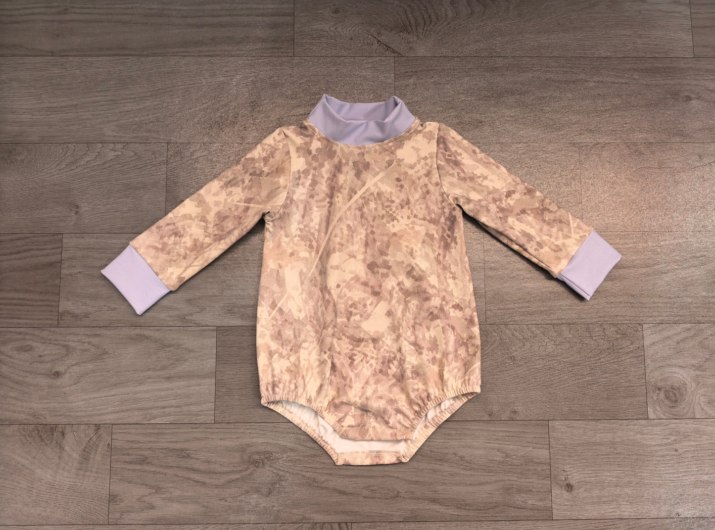 Preorder Baby Boys Long Sleeve Southern Khaki Camo Rompers