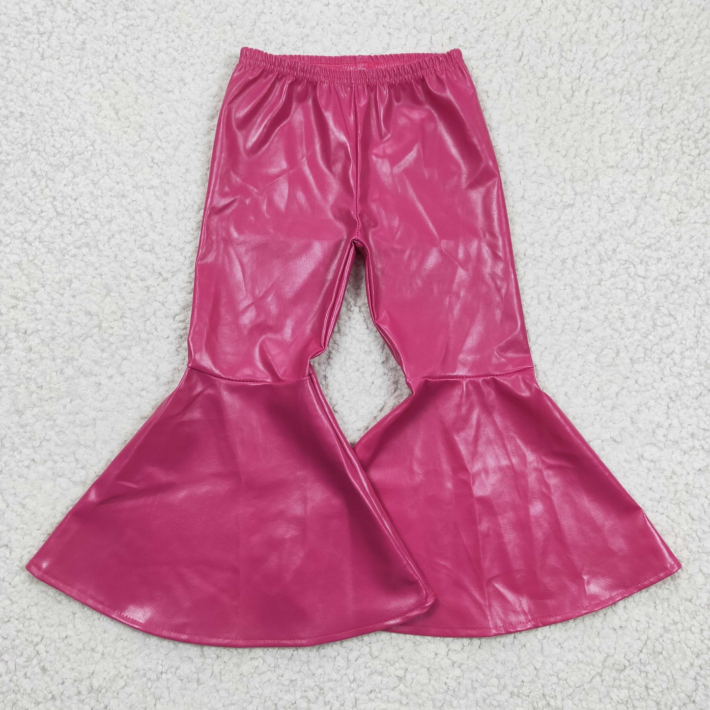 Sibling Baby Girls Leather Bell Bottom Flare Pants