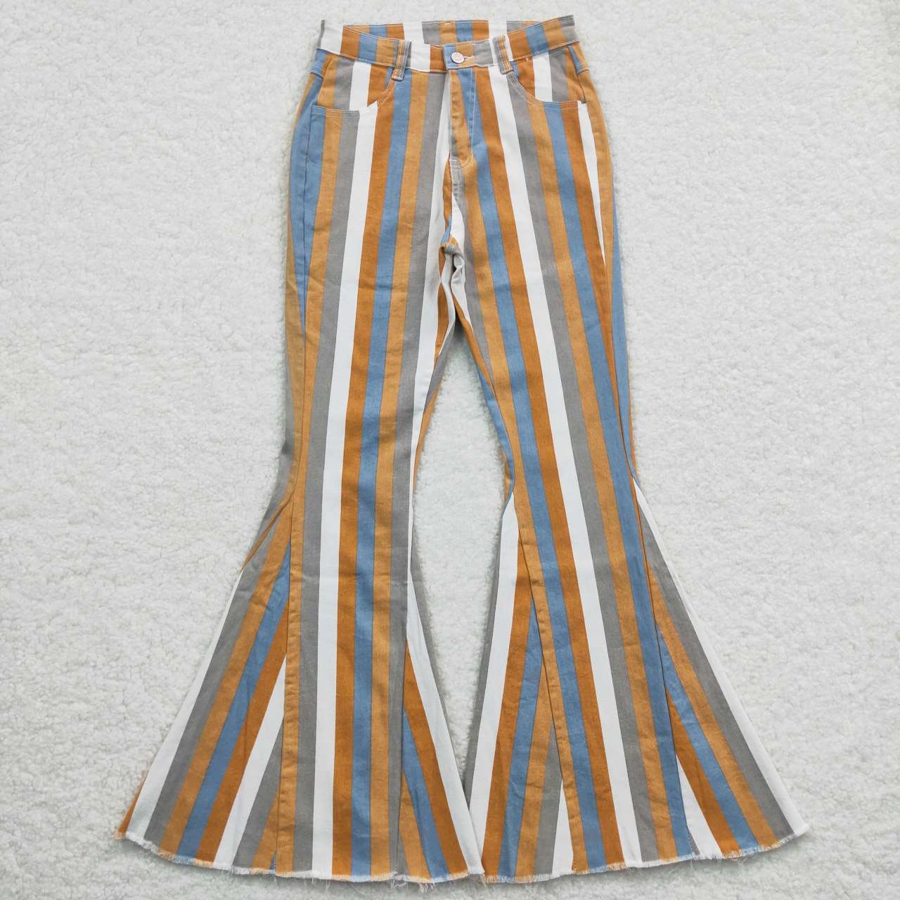Adult Women Bell Bottom Denim Jeans Trousers