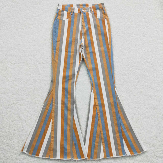 Adult Women Bell Bottom Denim Jeans Trousers