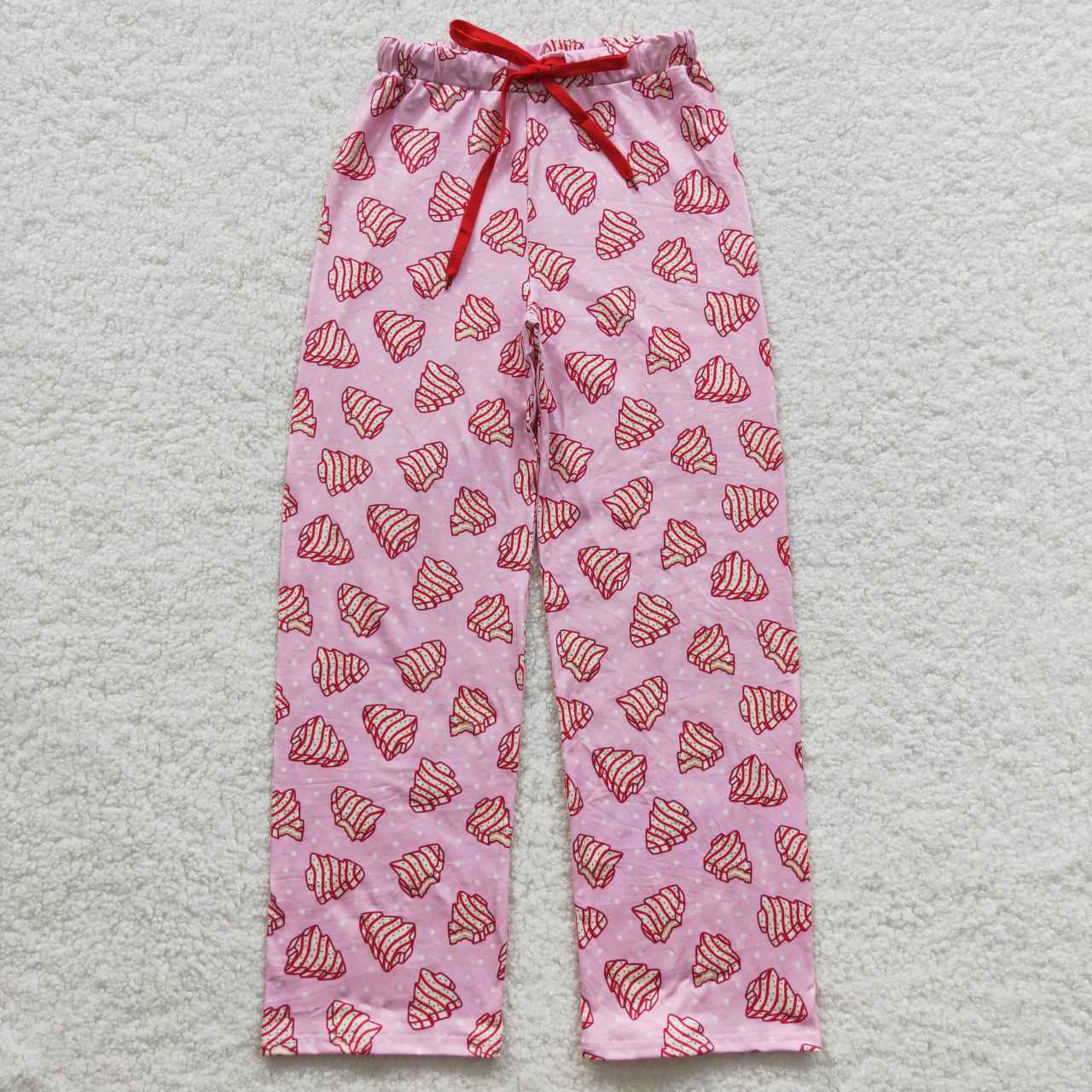 Sibling Adult Men Women Trees Cows Checked Christmas Pajamas Flare Pants