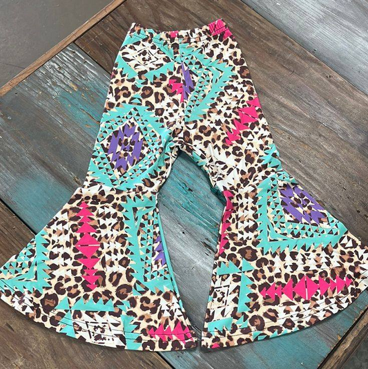 Baby Girls Bohemian Leopard Aztec Styles Bell Pants preorder