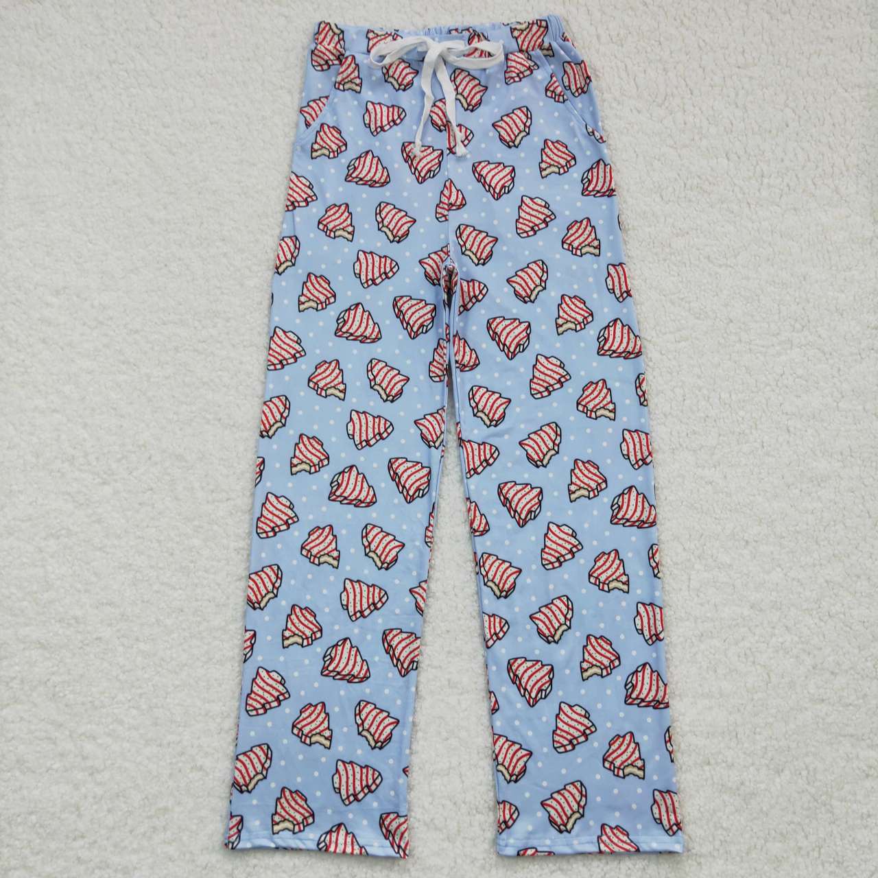 Sibling Adult Men Women Trees Cows Checked Christmas Pajamas Flare Pants