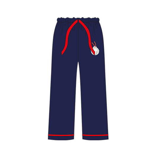 Adult Women Christmas Navy Bell Bottom Pants Pajamas Preorder