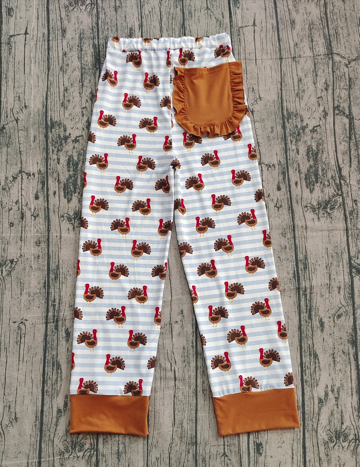 Adult Women Thanksgiving Turkey Pajamas Pants Bottom