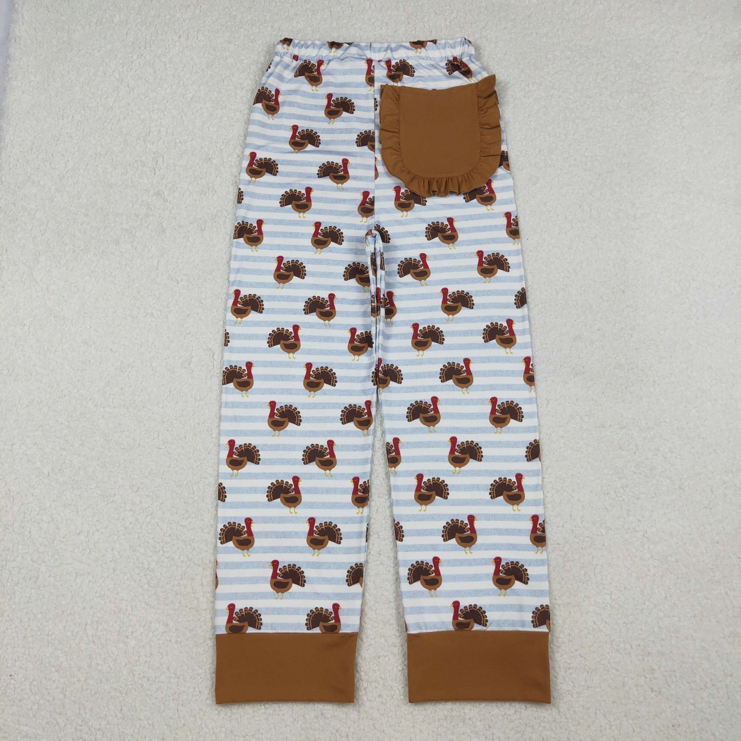 Adult Women Thanksgiving Turkey Pajamas Pants Bottom