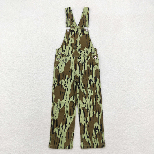 Baby Boys Kids Leaves Camo Denim Strap jumpsuits Overall