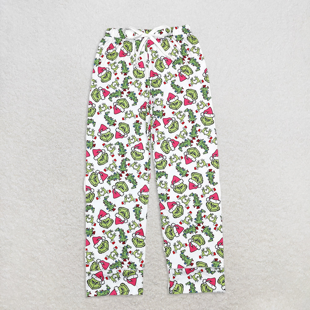 Family Christmas Green Face Hearts Pajamas Holiday Wear