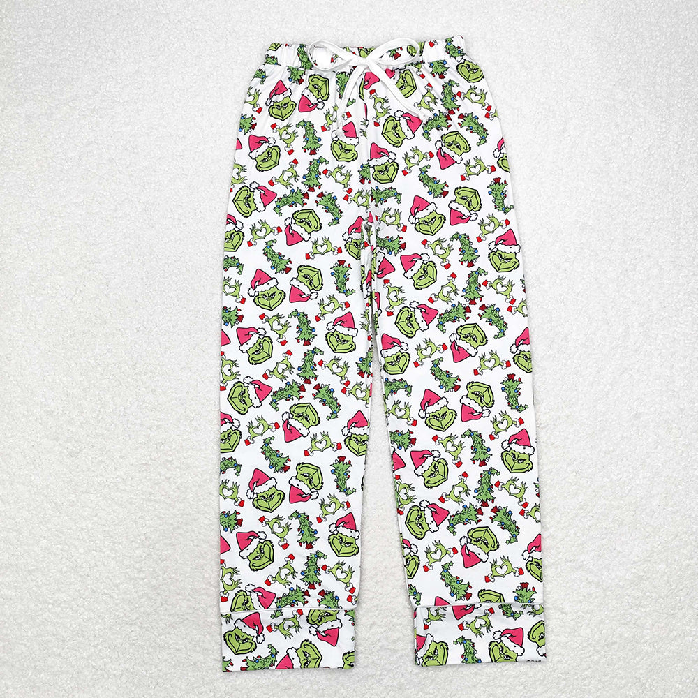 Family Christmas Green Face Hearts Pajamas Holiday Wear