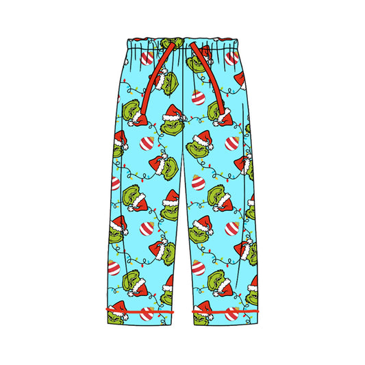 Adult Women Christmas Green Face Bottom Pants Pajamas Preorder