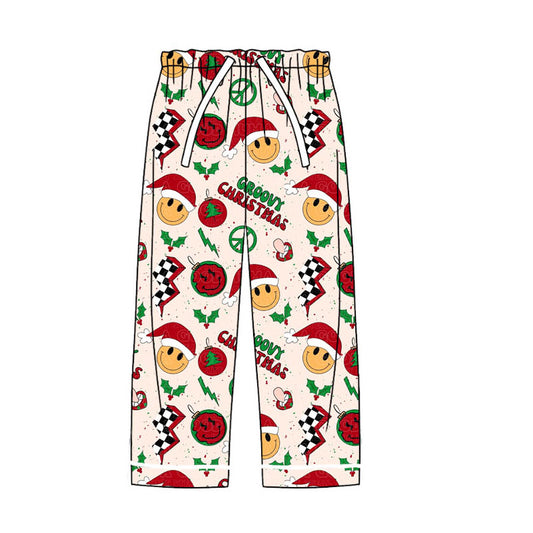 Adult Women Christmas Groovy Smile Bottom Pants Pajamas Preorder