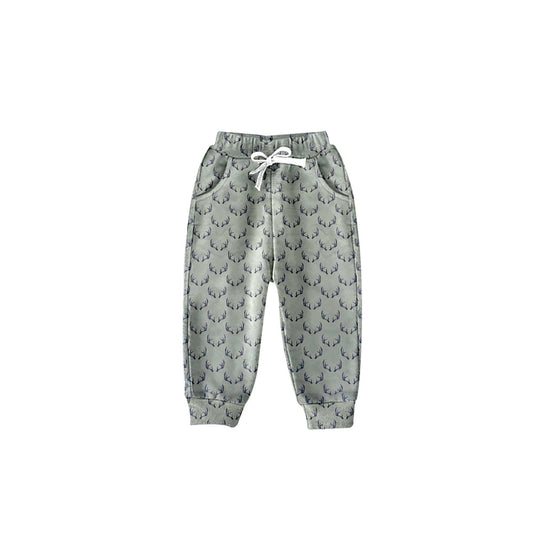 Baby Girls Green Camo Deer Pockets Fall Pants Preorder